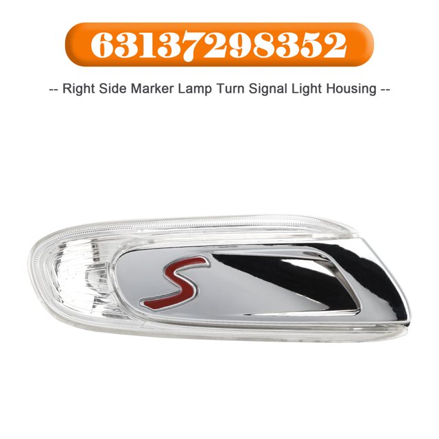 Lámpara de indicador lateral derecho, carcasa de luz de señal de giro para MINI F55 F56 F57 S 2014-21