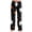 Black, variant on Halloween Sleep Pants for Women Ghost Print Drawstring Stretchy Pajama Pants