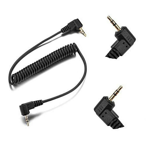 2.5mm-C1 Camera Remote Control Shutter Release Cable for Canon T6i T6S T5 T5i T4i T3i T3 T2i T1i XT XTi XSi SL2/ EOS M 700D 650D 600D 550D 500D 1100D 80D 70D 60D Series