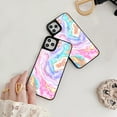 thumbnail image 4 of Phone Case for iPhone 14 and 13 - Marbled Iridescent Glitter, 4 of 7