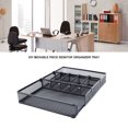 thumbnail image 3 of Desk Organizer Tray, DIY Desk Storage Tray One Piece Molded Edges Metal Mesh Beautiful Sturdy  For Office Supplies For Home, 3 of 8