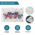 thumbnail image 6 of Blue Red Butterfly 4th of July Placemats Set of 12, Stars Independence Day Rustic Placemats for Dining Table, Place Mats for Kitchen Tabletop, Waterproof Wipeable Dining Table Mats Set, 6 of 9