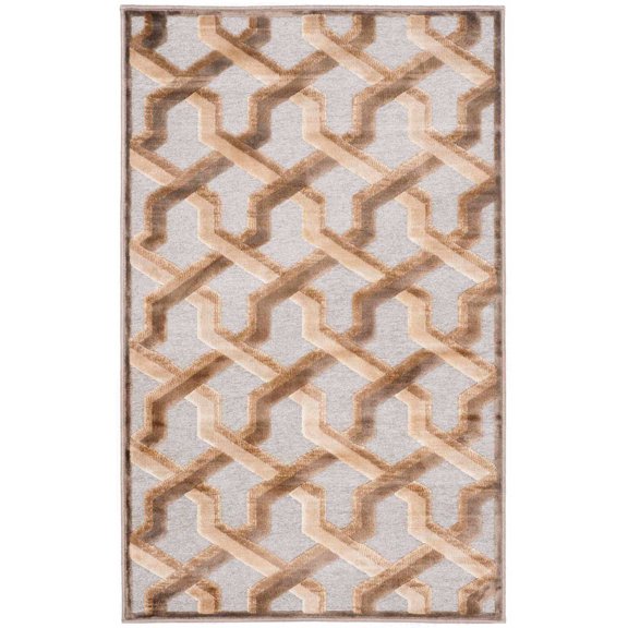 SAFAVIEH Paradise Gayle Geometric Tessellation Area Rug, Mouse, 2'7" x 4'