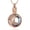 Butterfly-Rose Gold, variant on Crystal Circle of Life Urn Cremation Jewelry for Ashes Butterfly / Dragonfly Design Crystal Circle Memorial Urn Necklace Ashes Holder Keepsake for Women Men