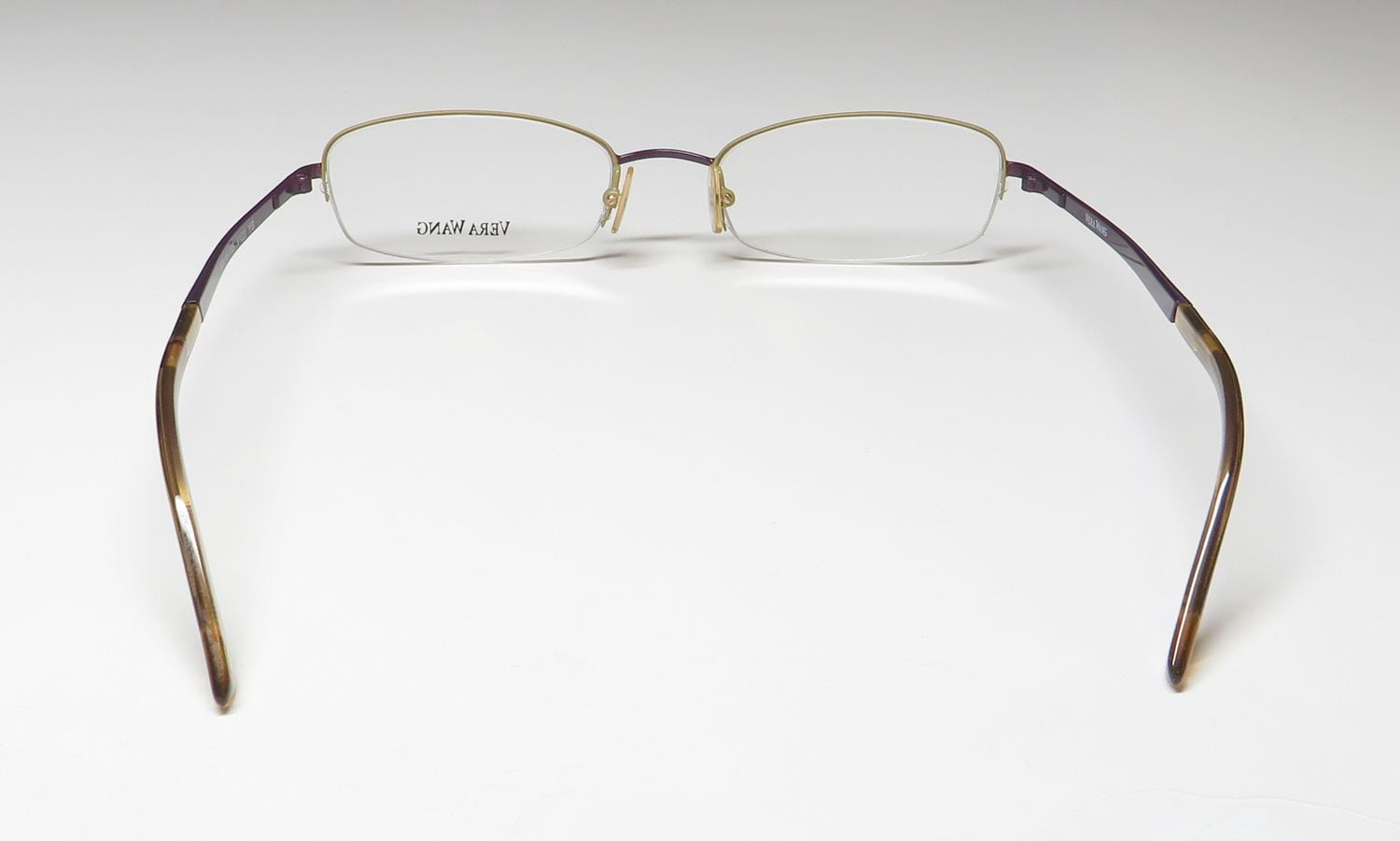 VERA WANG V123 EYEGLASS FRAME/GLASSES HALF-RIMLESS NARROW 