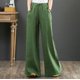 thumbnail image 4 of Pantalones de mujer de algodón y lino artísticos de primavera y verano Pantalones holgados de pierna ancha de talla grande Pantalones de cintura alta Pantalones rectos Pantalones de lino, 4 of 4