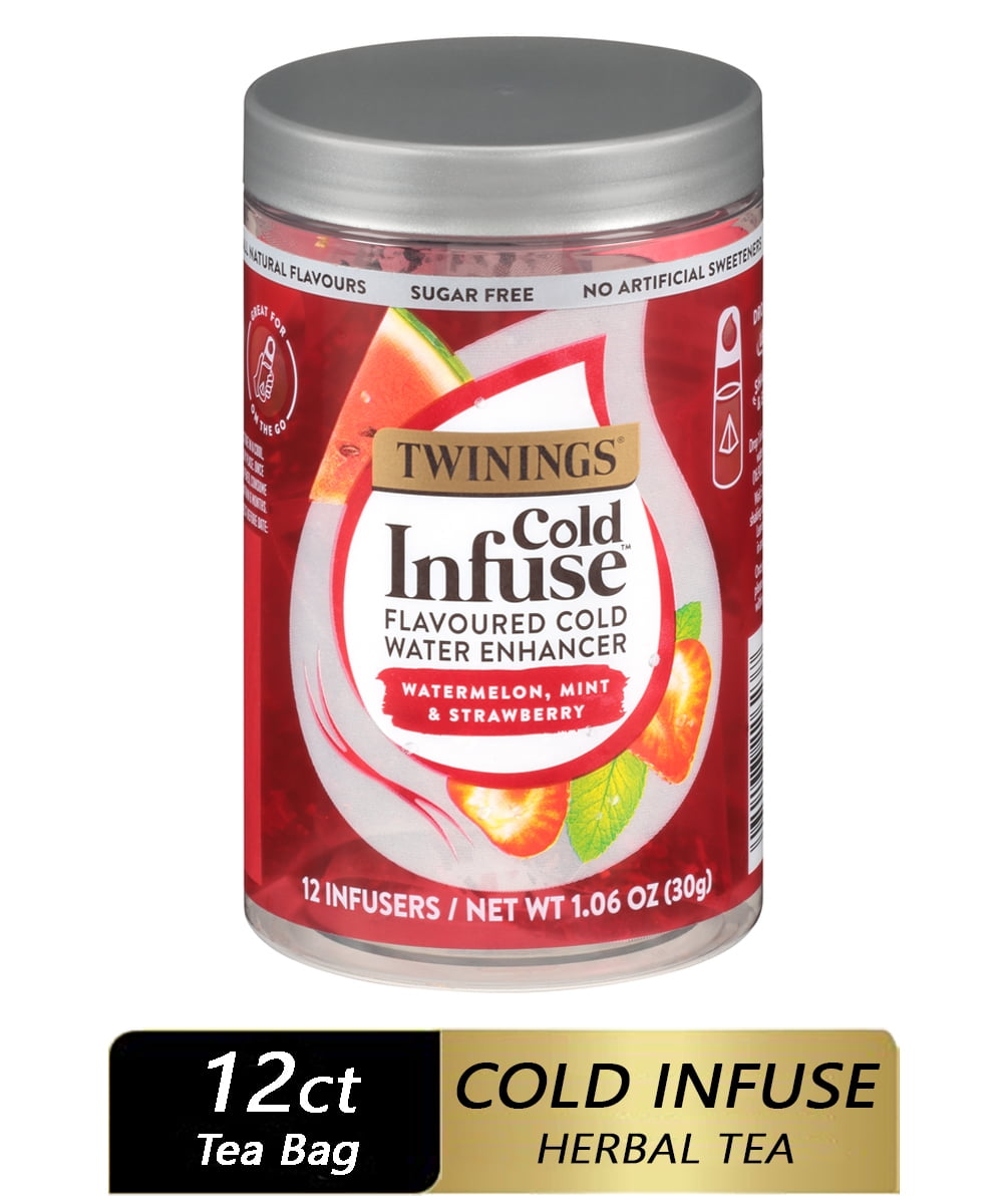 Twinings Cold Infuse Watermelon, Mint, & Strawberry Tea Bags , 12 Ct
