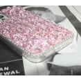 thumbnail image 5 of iPhone 14 Pro Max Bling Glitter Case,Luxury Shiny Diamond Crystal Rhinestone Sparkly Jewelled Gemstone 3D Handmade Clear Cover Case for Women Girls with iPhone iPhone 14 Pro Max 6.7'', 5 of 10