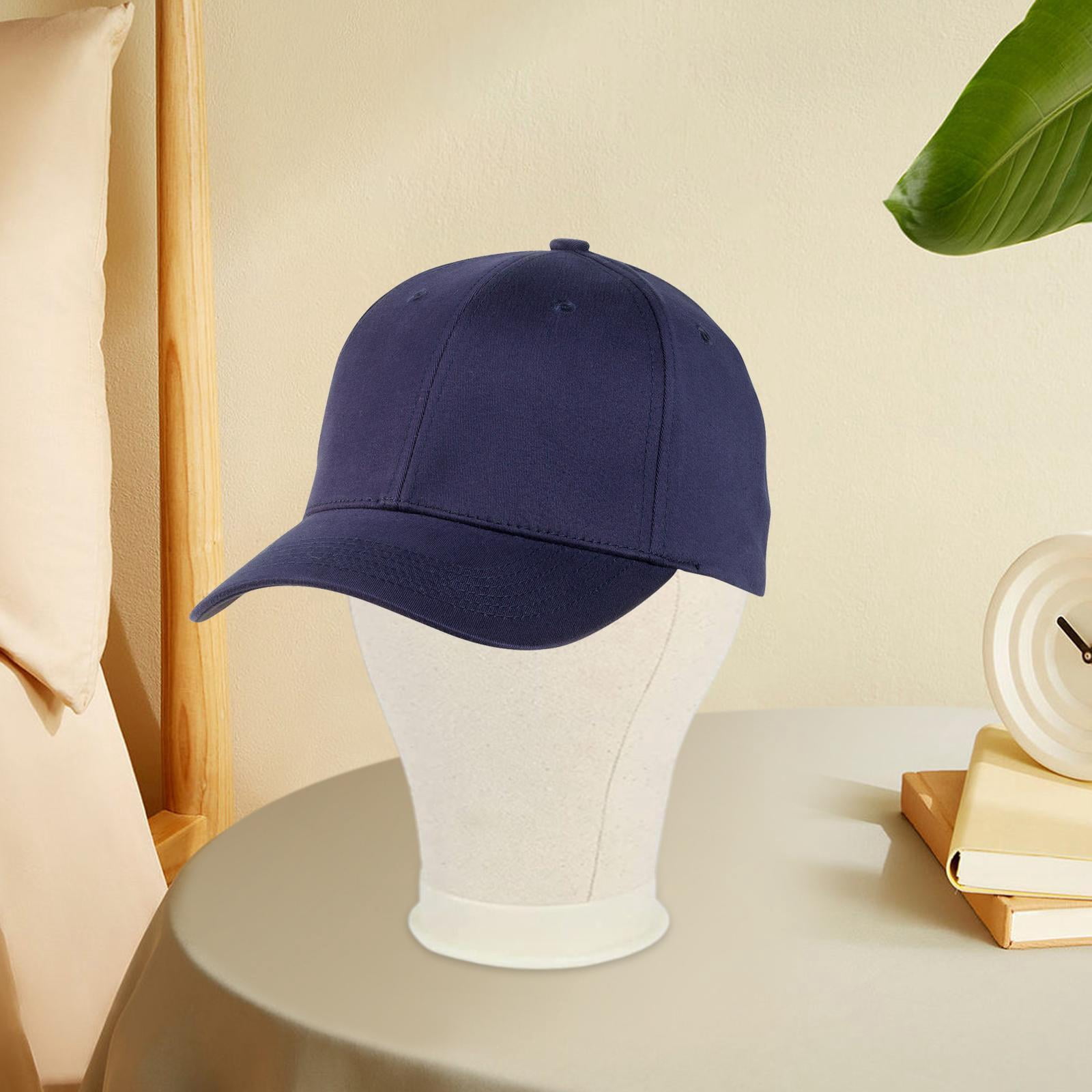 Gazechimp Canvas Block Head Canvas Mannequin Head for Hats Making Styling Beauty Salon 22in