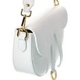 thumbnail image 3 of Persaman New York Ayla Leather Saddle Bag, White, 3 of 4