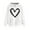 White 1, variant on BLVB Women's Hoodies Pullover Cute Heart Print Sweatshirts Fashion Long Sleeve Tops with Pockets Drawstring