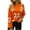 Orange, variant on Wancir Sweaters for Women 2024 Crewneck Cute Color Block Fall Winter Knitted Pullover Tops
