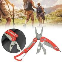 SSKFHGI 11 in 1 Pliers with Carabiner and Sheath Folding Camping Army Multi Tool