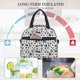 thumbnail image 4 of Disketp Black Footprints Lonchera Térmica para Mujer y Hombre, Bolsa de Almuerzo Reutilizable e Impermeable para Trabajo, Viajes y Picnic, 4 of 7