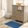thumbnail image 5 of Unique Bargains Cotton Bath Mat Soft Bathroom Rug Absorbent Floor Towel Mats Blue, 5 of 7