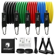 Fitfort Resistance Bands Exercise Bands Workout Bands with Handles up to 150 Lb.
