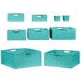 thumbnail image 3 of Weave 9 Piece Basket Set - Aqua, 3 of 7