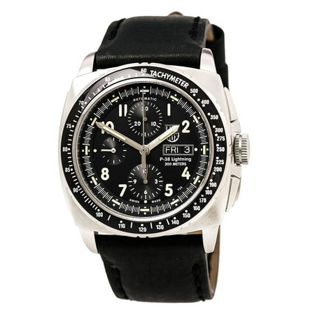 - Luminox 9461 Men's Air P-38 Lightning 9460 Series Black Dial Black Strap Chrono Automatic Dive Watch