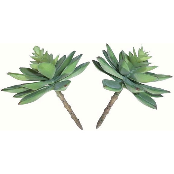 Artificial Succulent Plants - 2 Pcs Set Faux Succulents Unpotted DIY Floral Decor for Home Garden Office Party