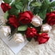 thumbnail image 4 of Ramo de rosas artificiales de seda para boda, ramo de flores blancas falsas para el hogar, Decoración de mesa barata, 51cm, 4 of 4