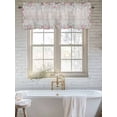thumbnail image 6 of Curtain Valance for Windows, Pink Starfish Summer Beach Shell Kitchen Valances Rod Pocket Short Curtains, Country Wooden Plank Window Valance for Bedroom Bathroom Living room 54x18in, 6 of 9
