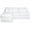 White, variant on Sunset Trading Horizon Fabric Slipcover Reversible Chaise Sleeper Sofa in White