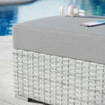 thumbnail image 5 of Modway Convene Rattan and Fabric Patio Ottoman in Light Gray, 5 of 6