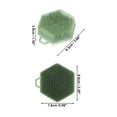 thumbnail image 4 of Unique Bargains Double Side Body Bath Brush 3.70"x3.66"x1.50" 1 Pc Green, 4 of 6