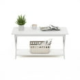 thumbnail image 6 of Modern Simplistic Criss-Crossed Coffee Table, White, 6 of 6