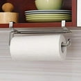thumbnail image 2 of Perchero de acero inoxidable Zhuge para papel de cocina, soporte para toallas de papel, organizador para rollos de toallas de baño, ideal para debajo de gabinetes y sobre puertas., 2 of 3