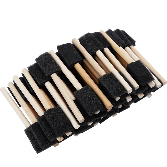 Reusable Foam Brushes, Foam Brush Set 50Pcs Foam Paint Brushes, For Art Classes DIY Projects