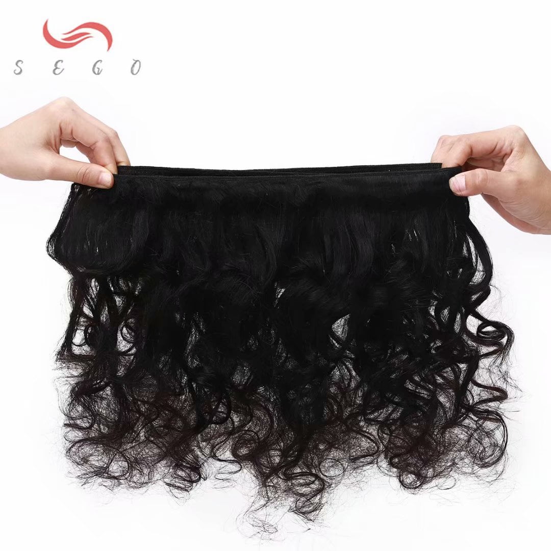 SEGO Brazilian Virgin Human Hair Bundles 100% Unprocessed Human Hair Deep Wave/Curly/Straight/Kinky Curly Hair Extensions Natural Black