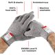 thumbnail image 2 of Guantes resistentes a cortes, nivel 5 EN388 - Guantes de corte certificados ANSI/ISEA, guantes de trabajo de cocina para chefs, grado alimenticio, 2 of 7