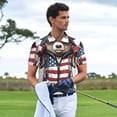 thumbnail image 3 of Fotbe Patriotic Boxing Bear Art Camiseta Polo de Golf para Hombre con Estampado – Camisa Deportiva Transpirable con Cuello Abotonado-3X-Large, 3 of 6
