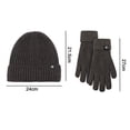 thumbnail image 2 of Conjunto de guantes con pantalla táctil y gorro cálido de invierno, 2 of 5