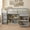 Gray, variant on VECELO Twin Size Loft Bed with Pull-out Desk, 3 Storage Drawer Cabinet and 2-Tier Shelf Cabinet, Storage Bed Frame with Ladder and Full-length Guardrails, White