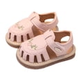 thumbnail image 2 of Einccm Baby Girls Floral Squeaky Sandals - Breathable Soft Sole First Walkers - Non-Slip Casual Outdoor Shoes for Infants and Toddlers (3-18M), 2 of 4