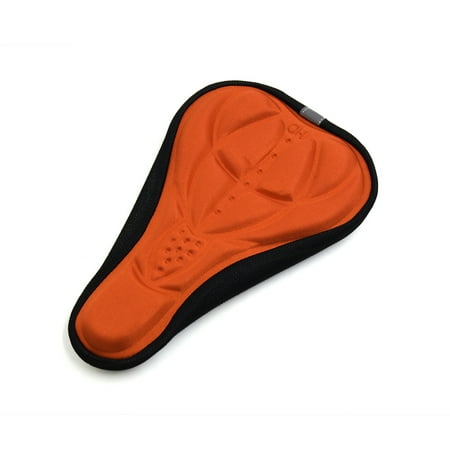 3D Sponge Pad Seat Saddle Cover Soft Cushion Orange for MTB Road Bicycle (Best Saddle For Road Bike With Aero Bars)