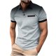 thumbnail image 5 of Ceisia Men's Polka Dot Gradient Short Sleeve Polo Shirt Casual Summer Top Gray L Gifts, 5 of 7