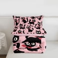 thumbnail image 6 of jejeloiu Cartoon Animal Cat Full Size Comforter Sets Kids,Cute Kitten Print Bedding Sets,Reversible,3-Piece, 6 of 8