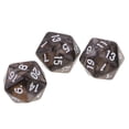 thumbnail image 6 of QSTDGVPW 10 20 Sided Dice D20 20-Die Polyhedral Dice for Roleplaying Game Coffee Gray, 6 of 8
