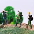 thumbnail image 2 of Resin 1:64 Scale Figure Diorama Street Hiker Character Figurine Backpacker Suit Miniature Puppet San, 2 of 5