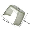 thumbnail image 3 of OULII Foot Stool for Toilet Bathroom Footrest Transparent Green Anti-slip 1Pcs, 3 of 7