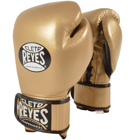 Cleto Reyes Lace Up Hook and Loop Hybrid Boxing Gloves - Large - Solid