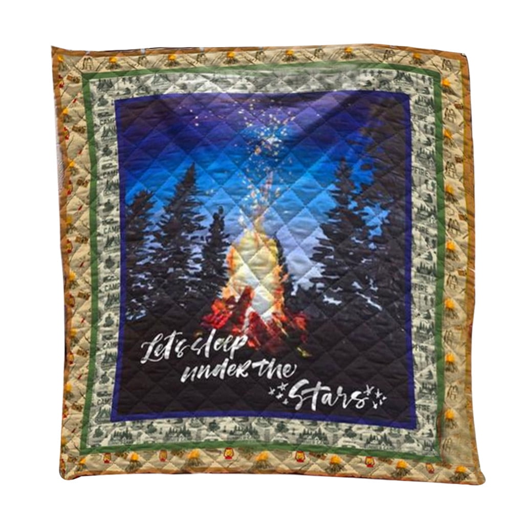 Soft Cloth Comfort Camping Carpet Bonfire Blanket for Vacation Camping