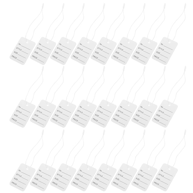 FONDOTIN 2000pcs Professional Rectangle Tags With String For Retail Environment And Tagging Process