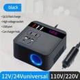 thumbnail image 2 of Inversor de Corriente para Automóvil DC12V/24V A DC110V/220V, 120 W , Pantalla LED, Adaptadores de Corriente, Inversores para Automóviles, 2 of 6