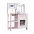 thumbnail image 2 of Kitem Play Kitchen for Kids, Wooden Play Kitchen Set with Rich Accessories, Sturdy Construction Pretend Play Kitchen Set, Children Dollhouse Toys for Training Motor Skills, Type C, 2 of 13