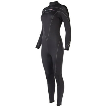 Henderson Thermoprene 3mm womens front zip wetsuit 6 Black 