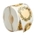 thumbnail image 1 of 500 Christmas Kraft Paper Green Berry Wreath Labels And Sealing Stickers Adhesive Gift Tags For Holiday Packaging Crafts 2 Inches Round, 1 of 6